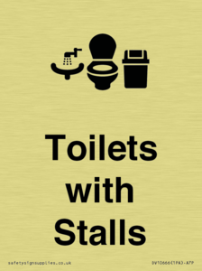 Toilets: Stalls and Wash Basin with Sanitary Bin
